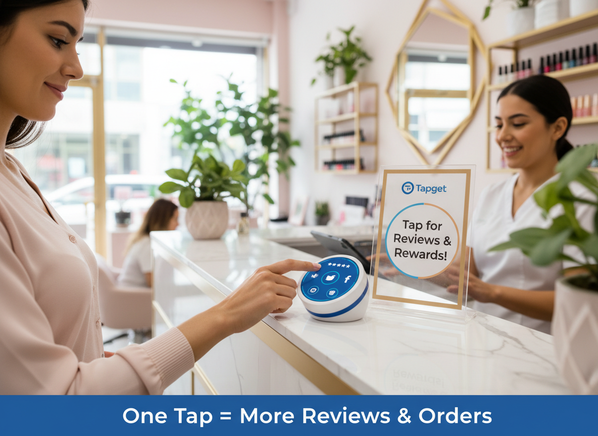 Boost Nail Salon Reviews Fast with NFC + AI Review Prompts