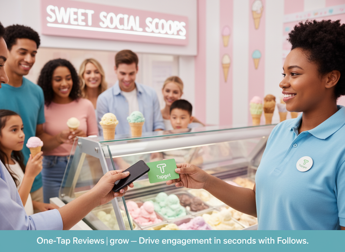 Community Building for Ice Cream Shops: Tapget NFC + AI Guide