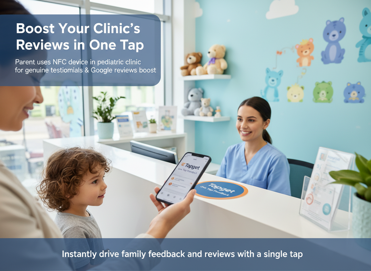 Genuine Testimonials and Google Reviews Boost for Your Pediatric Clinic With Tapget