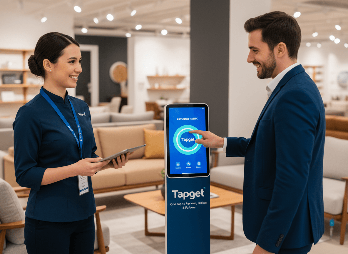 Low-Cost, Big Return: How Tapget’s NFC + AI Grows Your Furniture Store