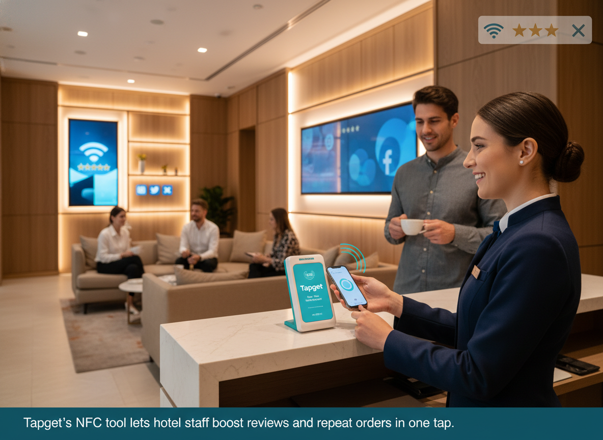 Next-Day Impact: Boost Boutique Hotel Reviews and Orders with Tapget’s One-Tap NFC + AI