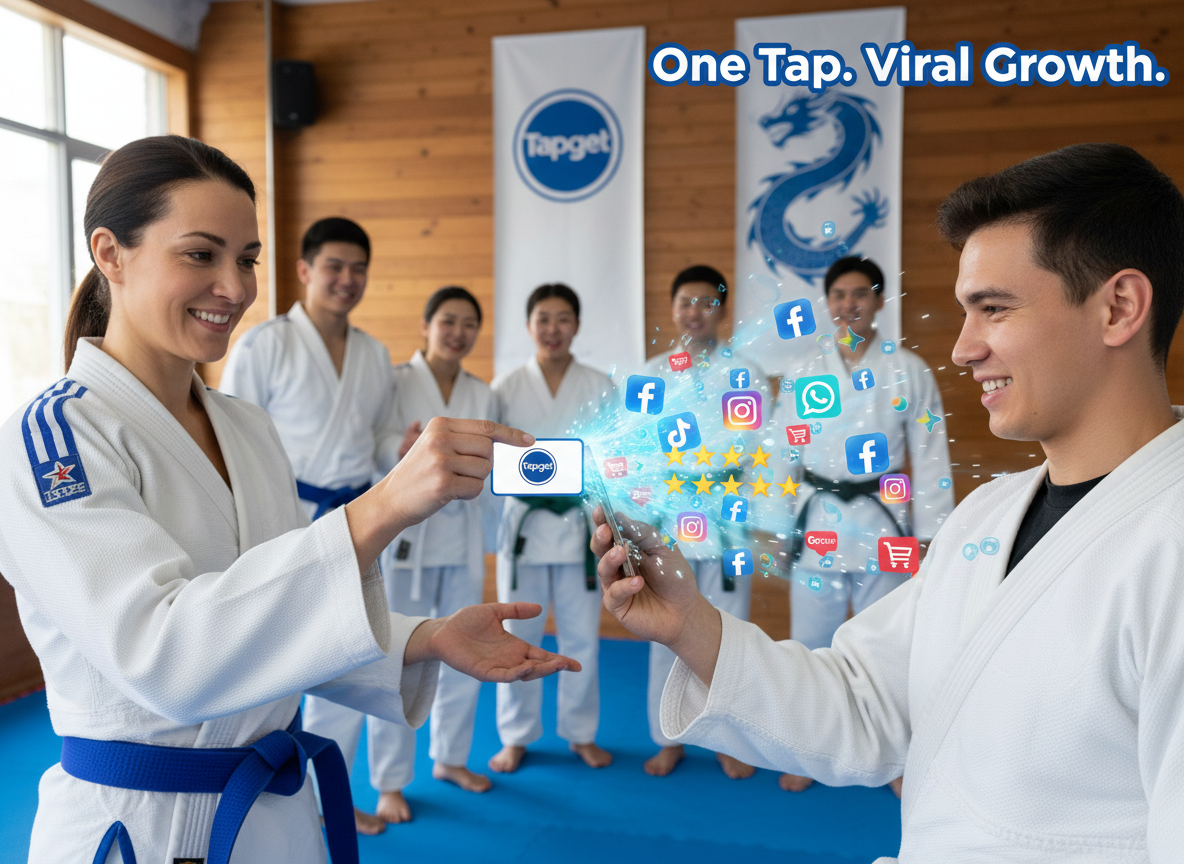 Viral Sharing for Martial Arts Schools: How Tapget’s One-Tap NFC + AI Drives Off-Hours Exposure