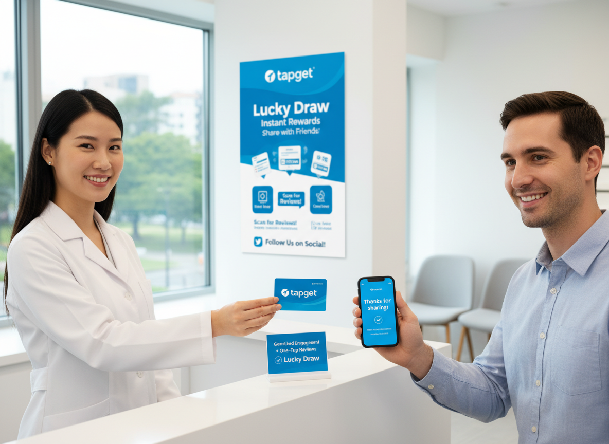 Tapget for Optometry: NFC Gamified Engagement Drives Reviews & Orders