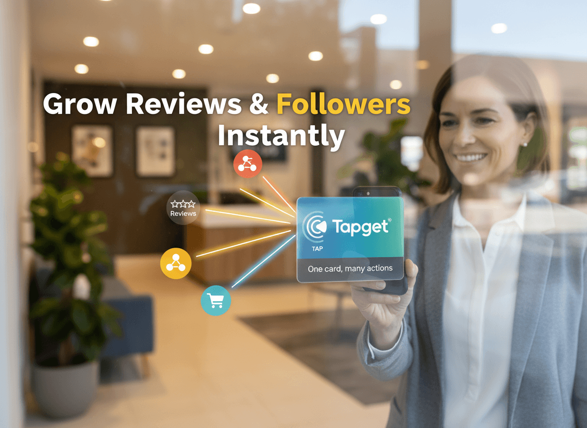 One Card, Many Actions: Unlock Motel Growth with Tapget’s NFC Window Display