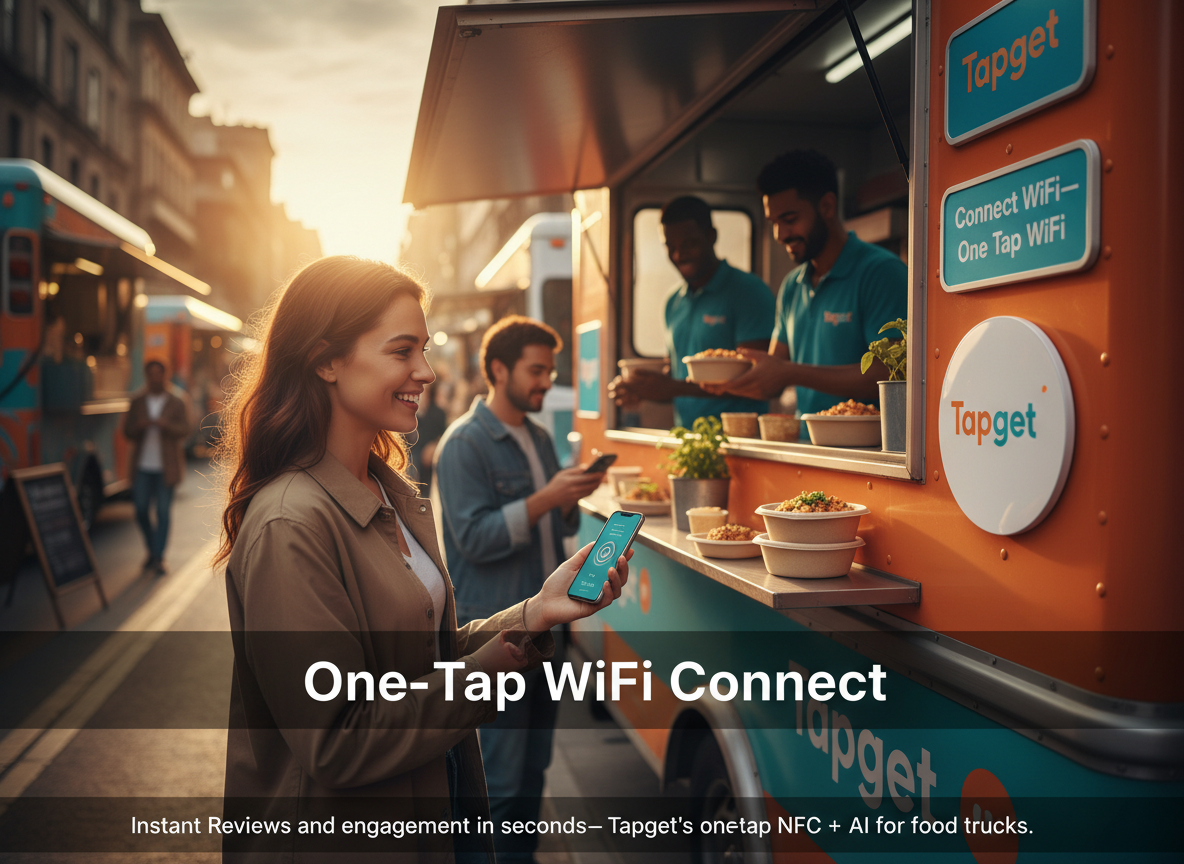 Printable Version & One-Tap WiFi Connect: Launching Tapget for Food Truck Marketers