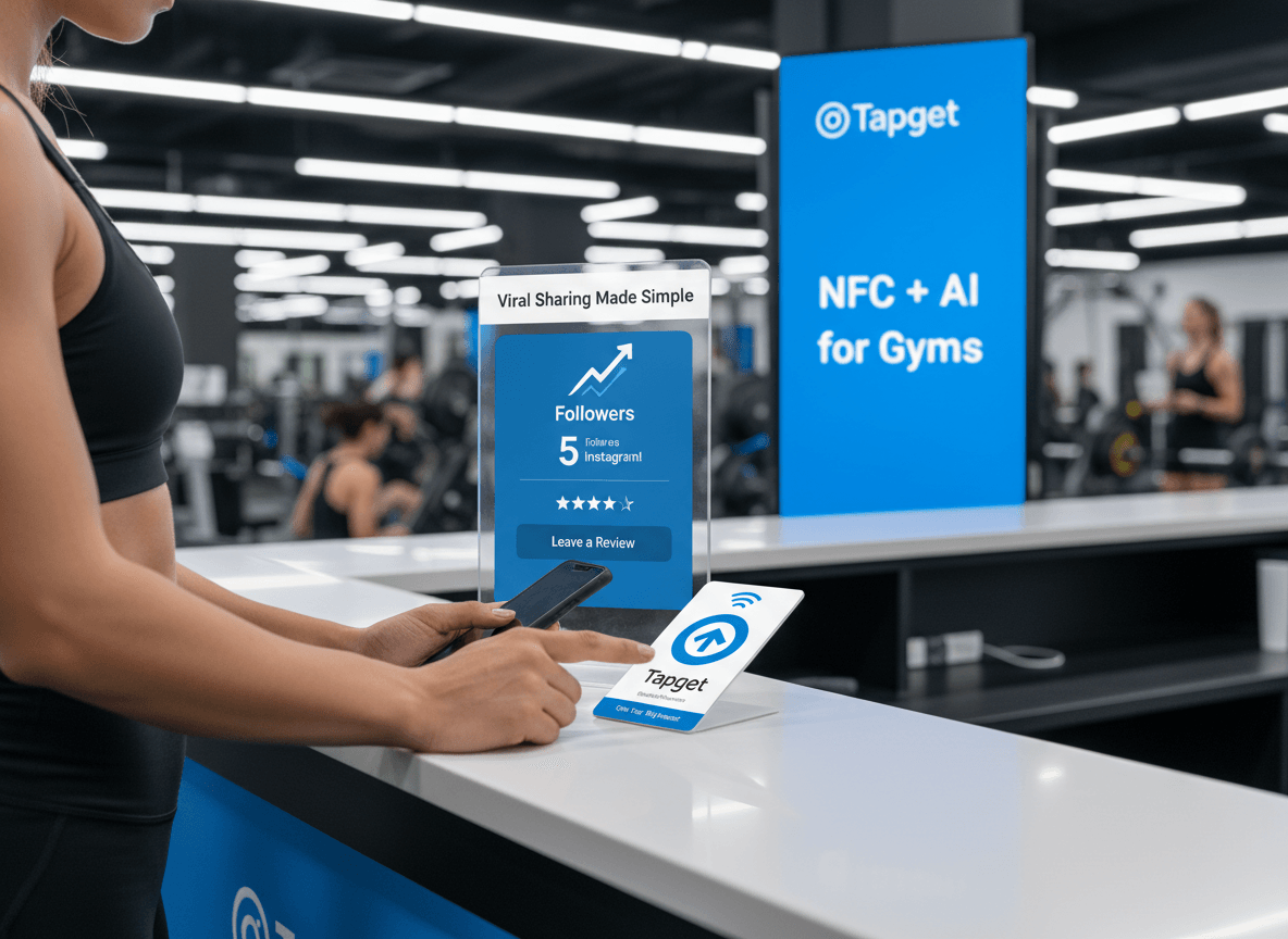 Viral Sharing for Gyms: Unlock Rapid Instagram Growth with Tapget’s NFC Funnel