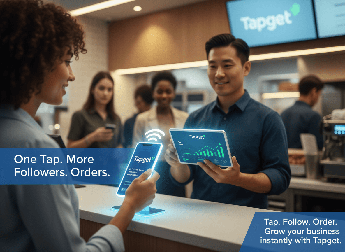 3x Follower Growth, Reviews, and Orders for Chains with Tapget NFC + AI