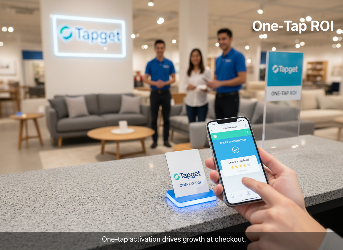 Accelerate ROI Growth with Tapget: NFC + AI for Furniture Stores