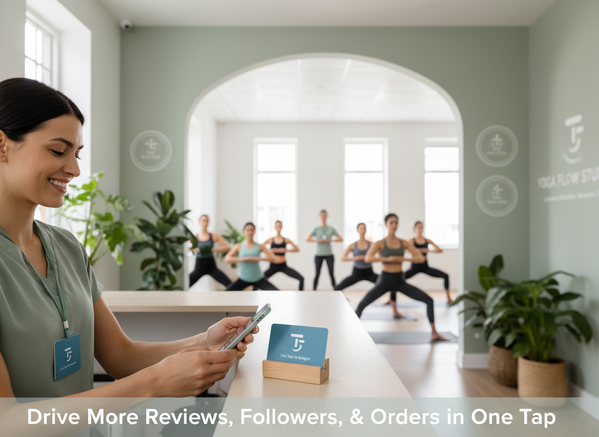 Boost Off-Hours UGC & Orders with Tapget: The One-Tap NFC + AI Tool for Yoga Studios