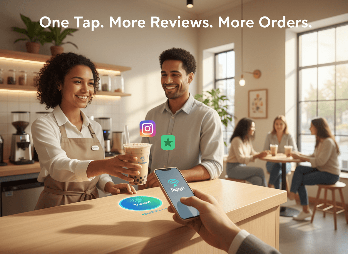 Boost Social Proof & Orders Instantly for Your Café with Tapget