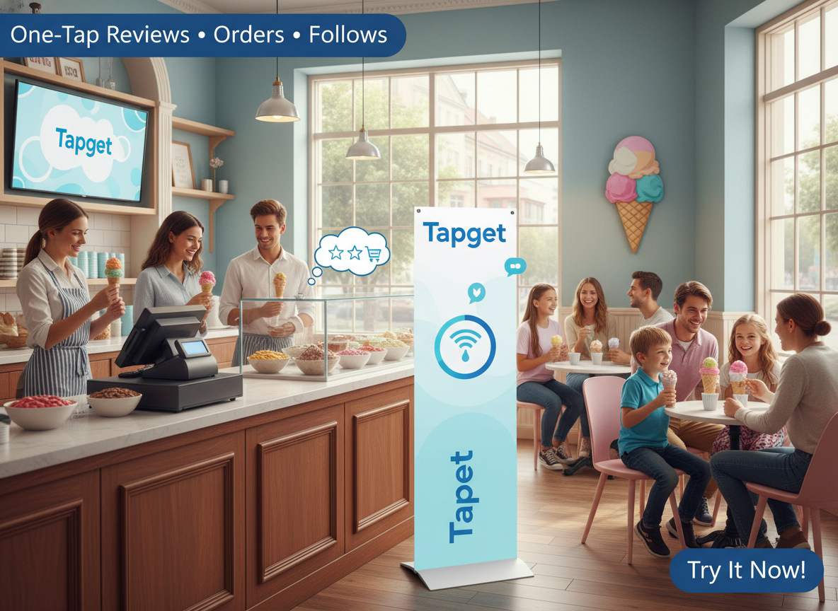 Self-Ordering Banner Stand Reach: Boost Ice Cream Shop ROI Fast