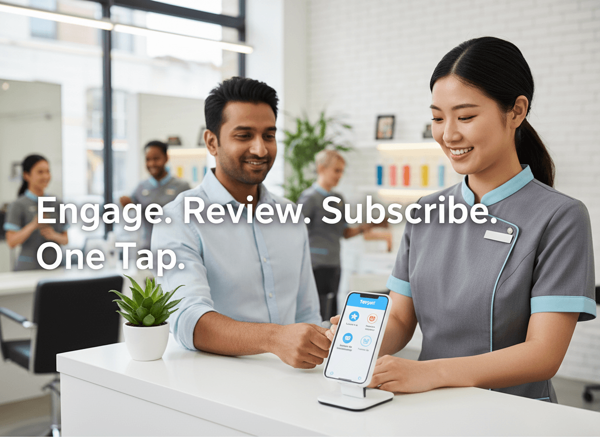 Gamified Engagement for Hair Salons: Boost Reviews, Memberships & Orders with Tapget NFC+AI