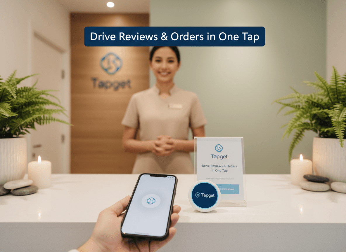 Elevate Your Spa’s Reputation: Tapget Review Automation with NFC + AI