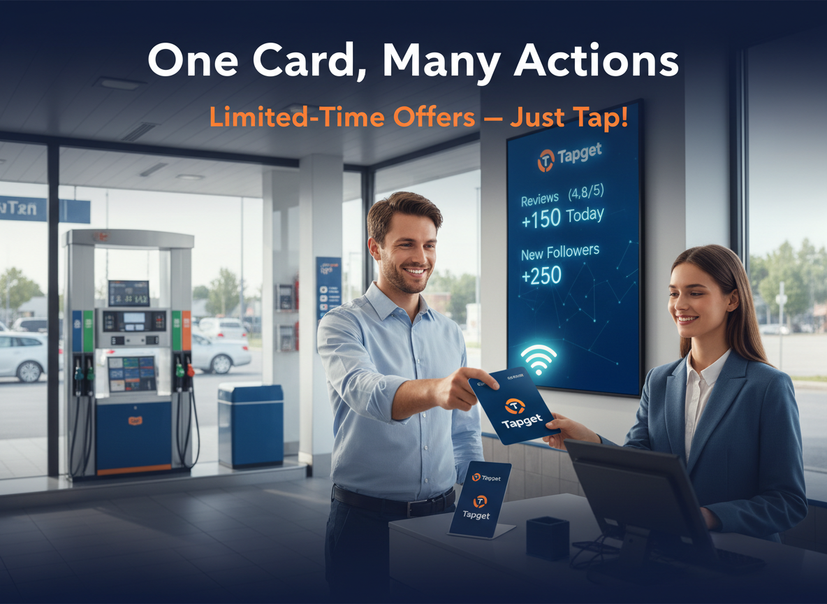 One Card, Many Actions: Drive Reviews & Orders at Your Gas Station Fast