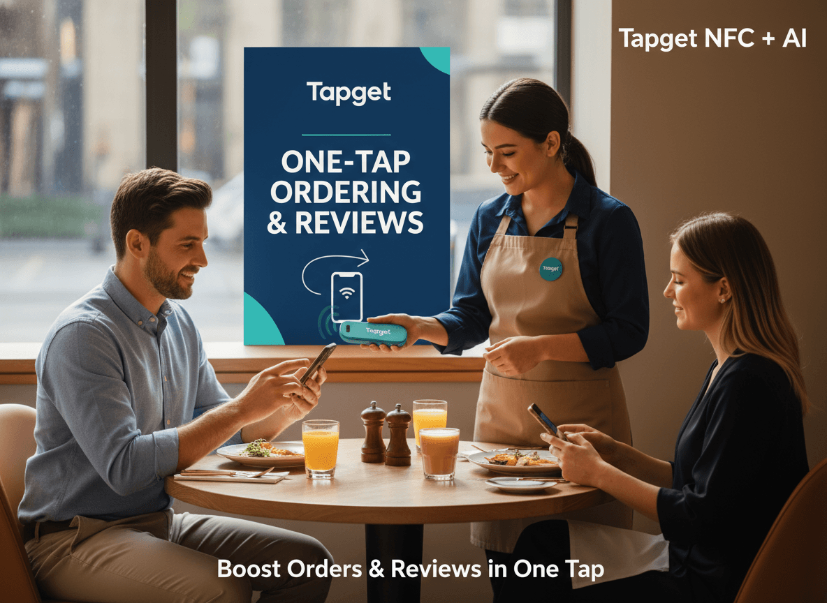 Window Display Urgency Marketing: Boost Dining Table Orders with Tapget NFC + AI