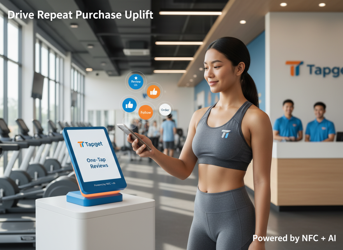 Boost Repeat Purchase Uplift at Your Gym: Tapget’s One-Tap NFC + AI