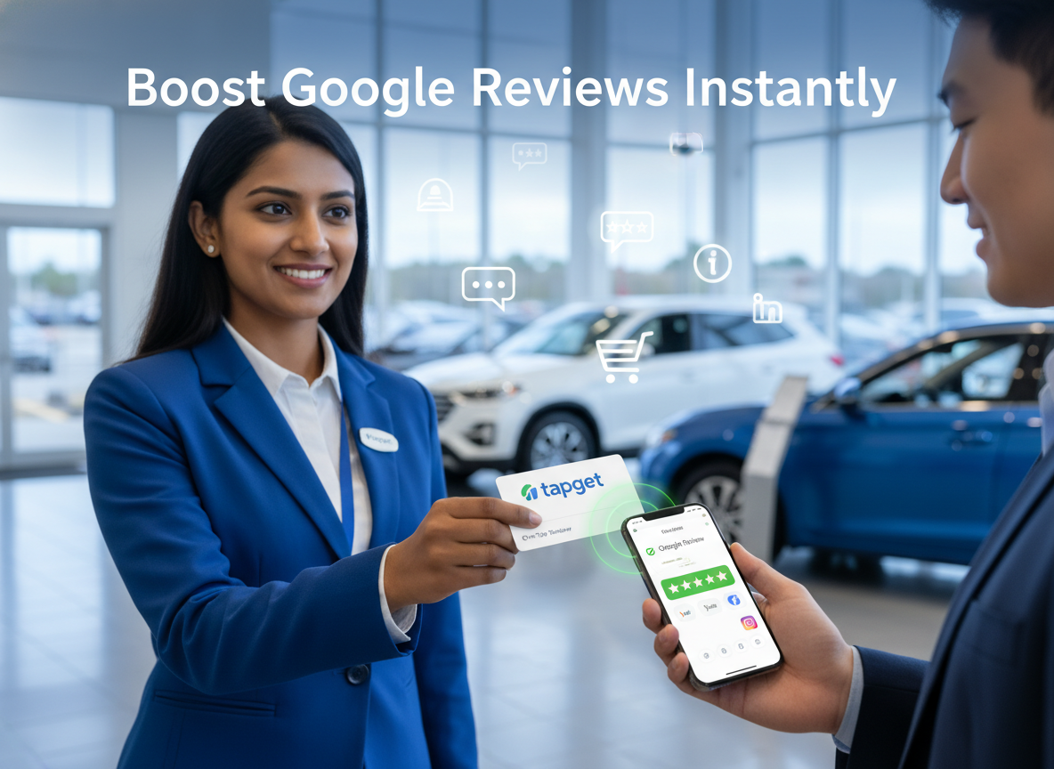 Google Reviews Boost for Car Dealerships: Tapget’s One-Tap NFC + AI Solution