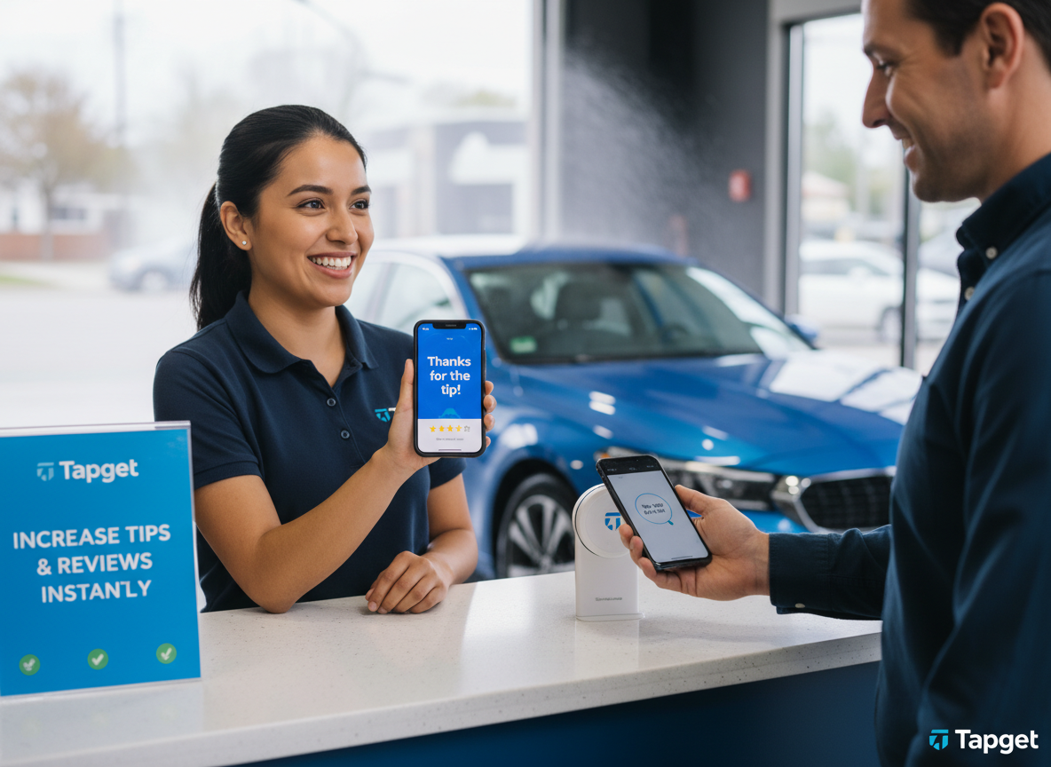 Boost Car Wash Staff Tipping and Participation Rate with Tapget