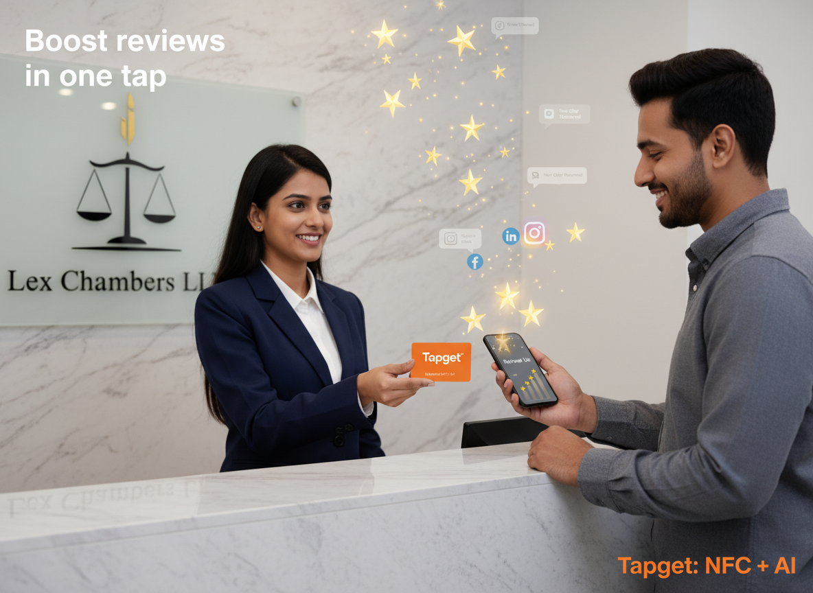 Tapget: One-Tap Google Reviews Boost for Law Firms