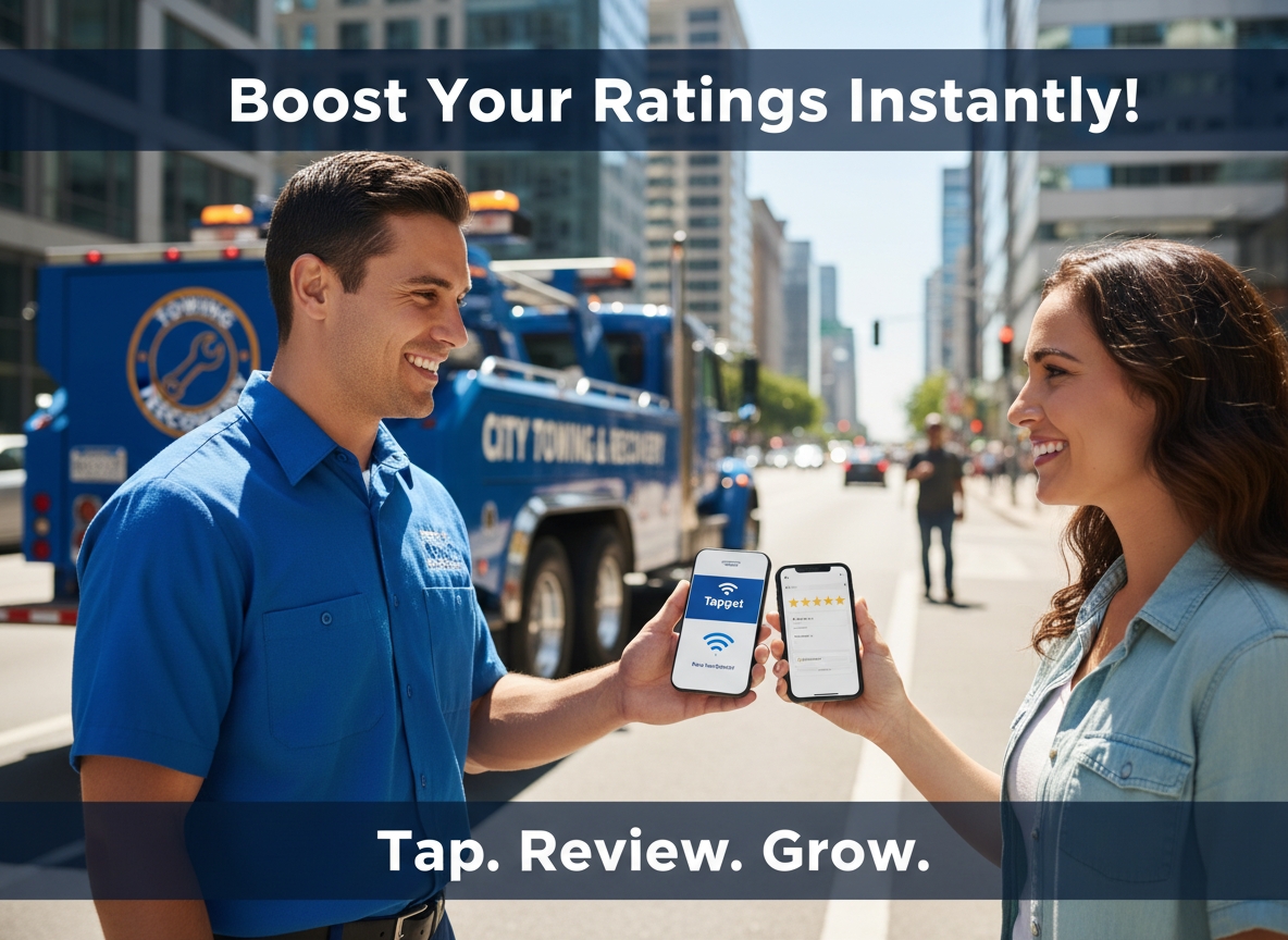 Star Rating Optimization for Towing: Tapget’s NFC + AI Advantage