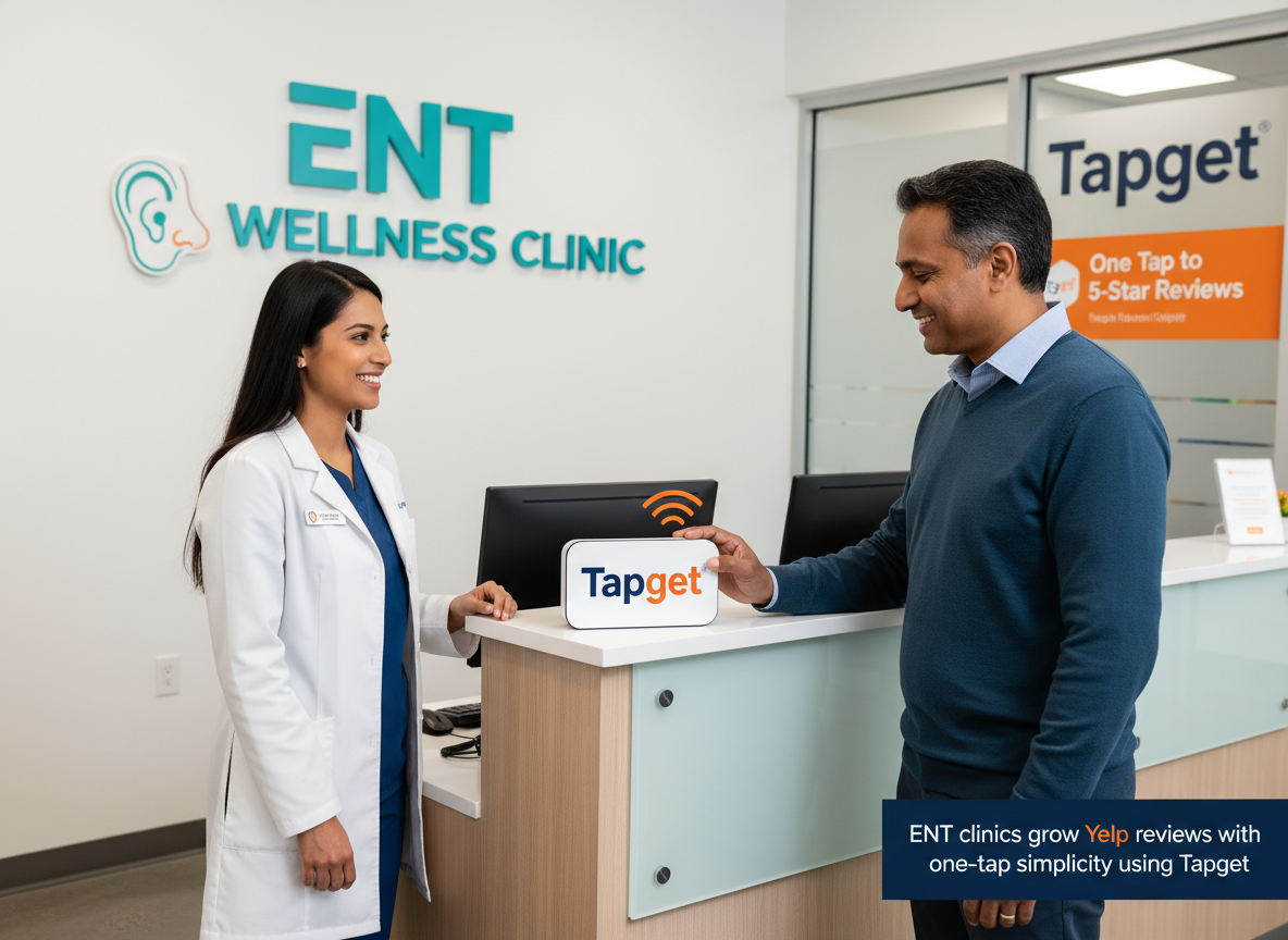 Boost Yelp Reviews and Star Ratings in Your ENT Clinic with Tapget