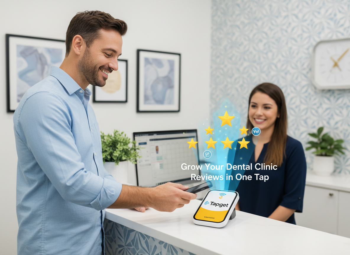Store Review Growth for Dental Clinics: Tapget’s NFC + AI Guide