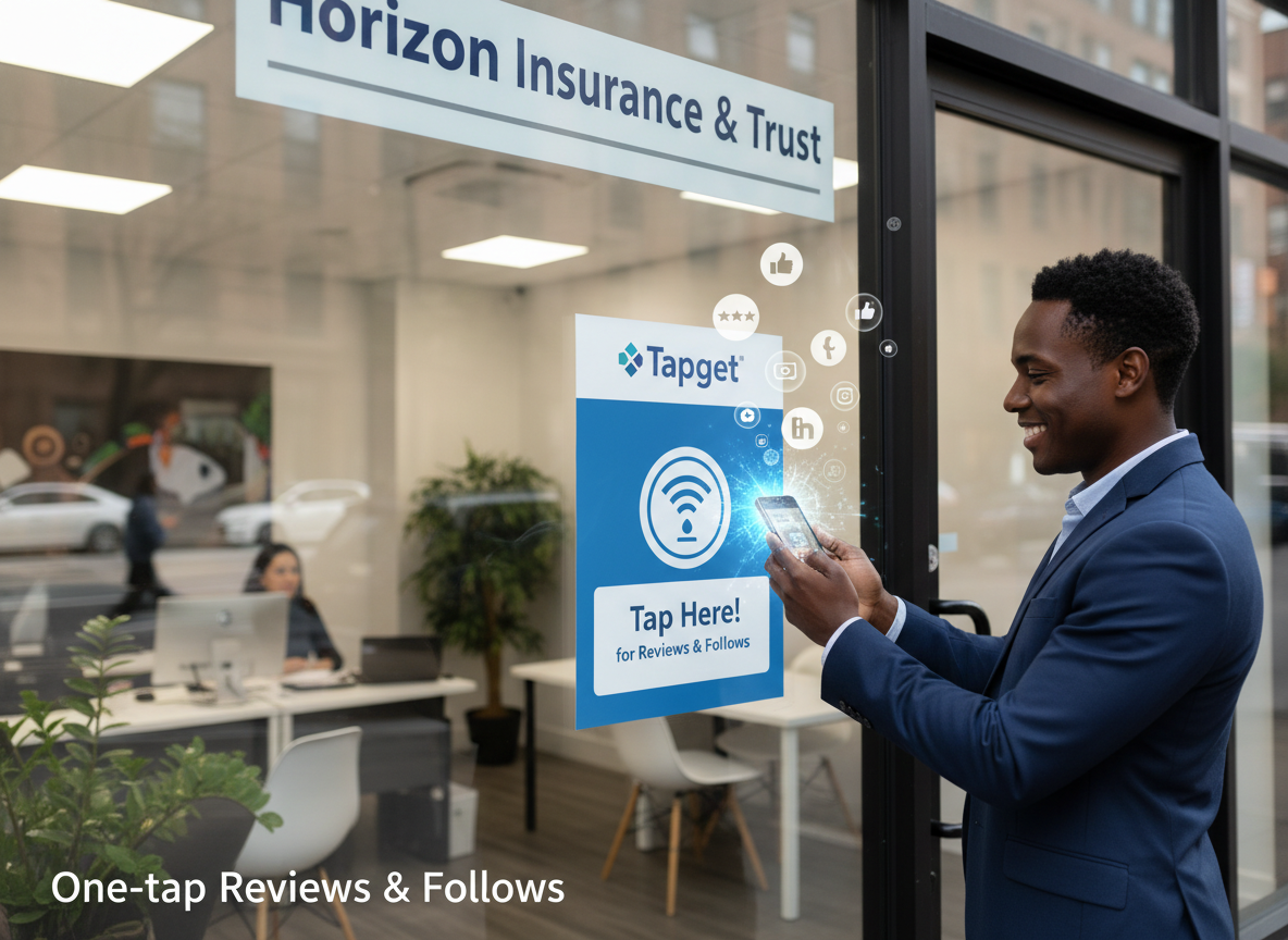 Window Display Interactions: Boost Insurance Agency ROI with NFC + AI