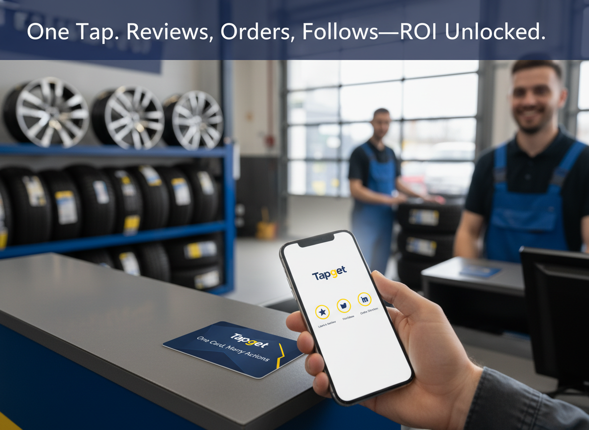 Drive ROI Growth with Tapget: One Card, Many Actions for Tire Shops
