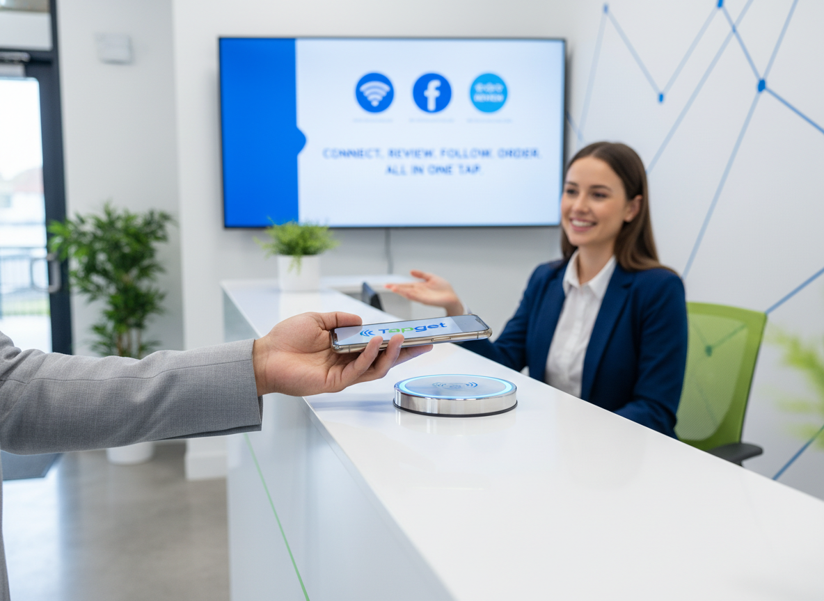 One-Tap WiFi Connect & Multi-Platform Opening: Tapget for Tax Agencies