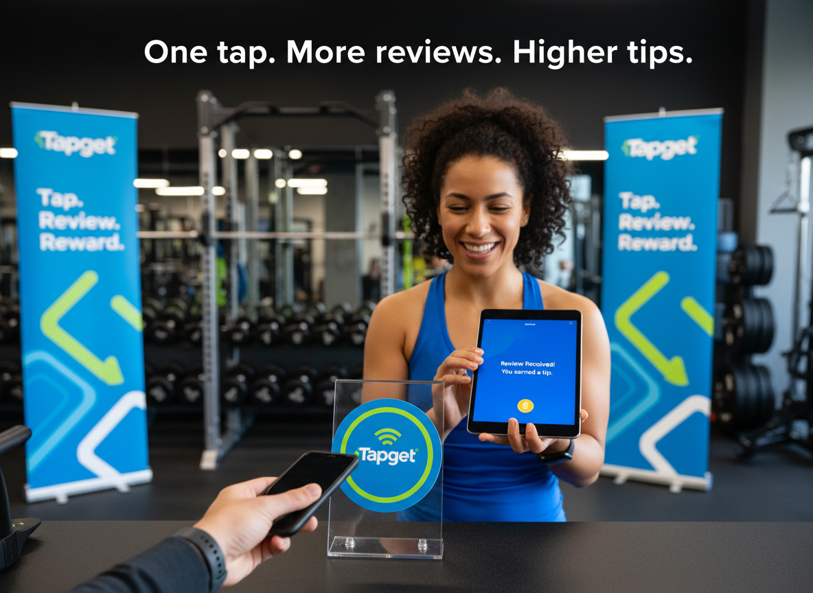 How Tapget’s NFC + AI Drives Repeat Purchases, Reviews, and Tips for Gyms