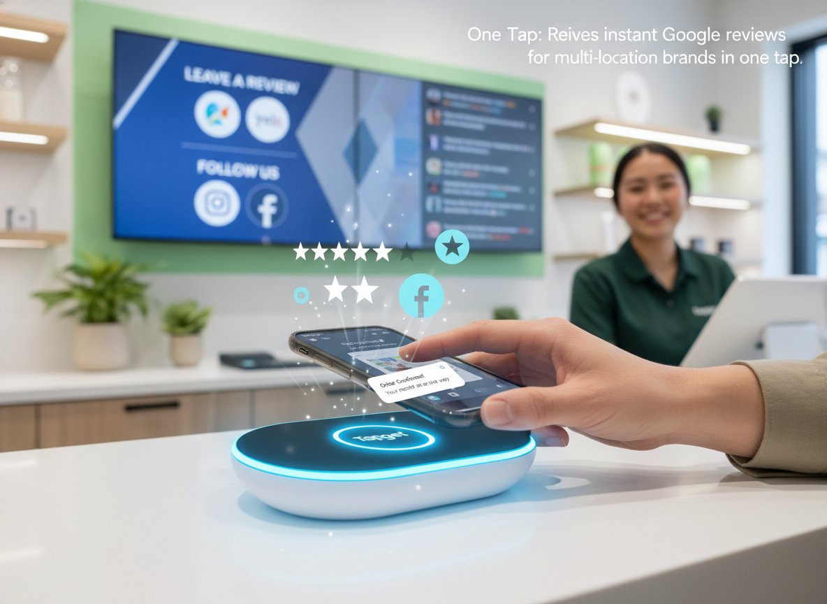 Boost Google Reviews & Engagement Instantly with Tapget’s NFC + AI