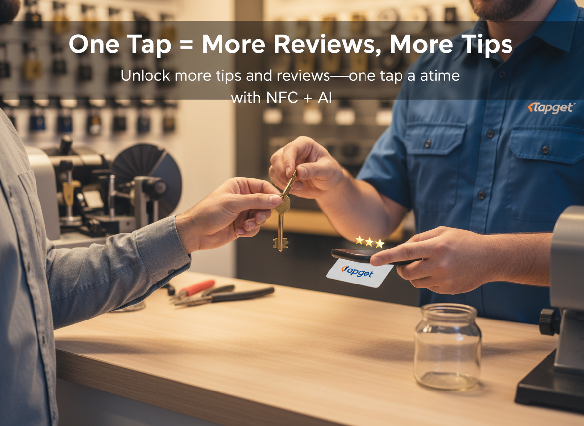 Boost Locksmith Ratings & Revenue with One-Tap NFC + AI Review Suggestions