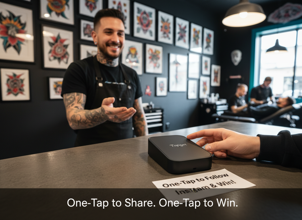 How Tapget’s One‑Tap NFC Boosts Tattoo Studio Reviews, Followers, and Orders