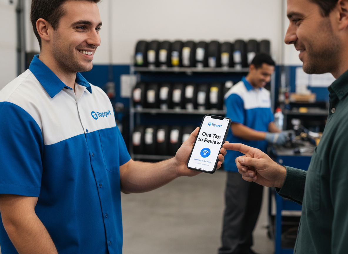 AI Review Suggestions for Tire Shops: Boost Reviews with Tapget