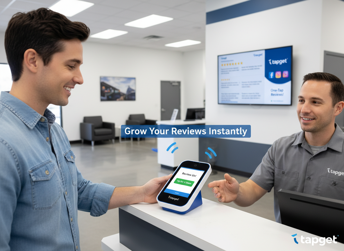 Boost Store Review Growth and Followers for Multi-Location Auto Repair Shops Using NFC + AI
