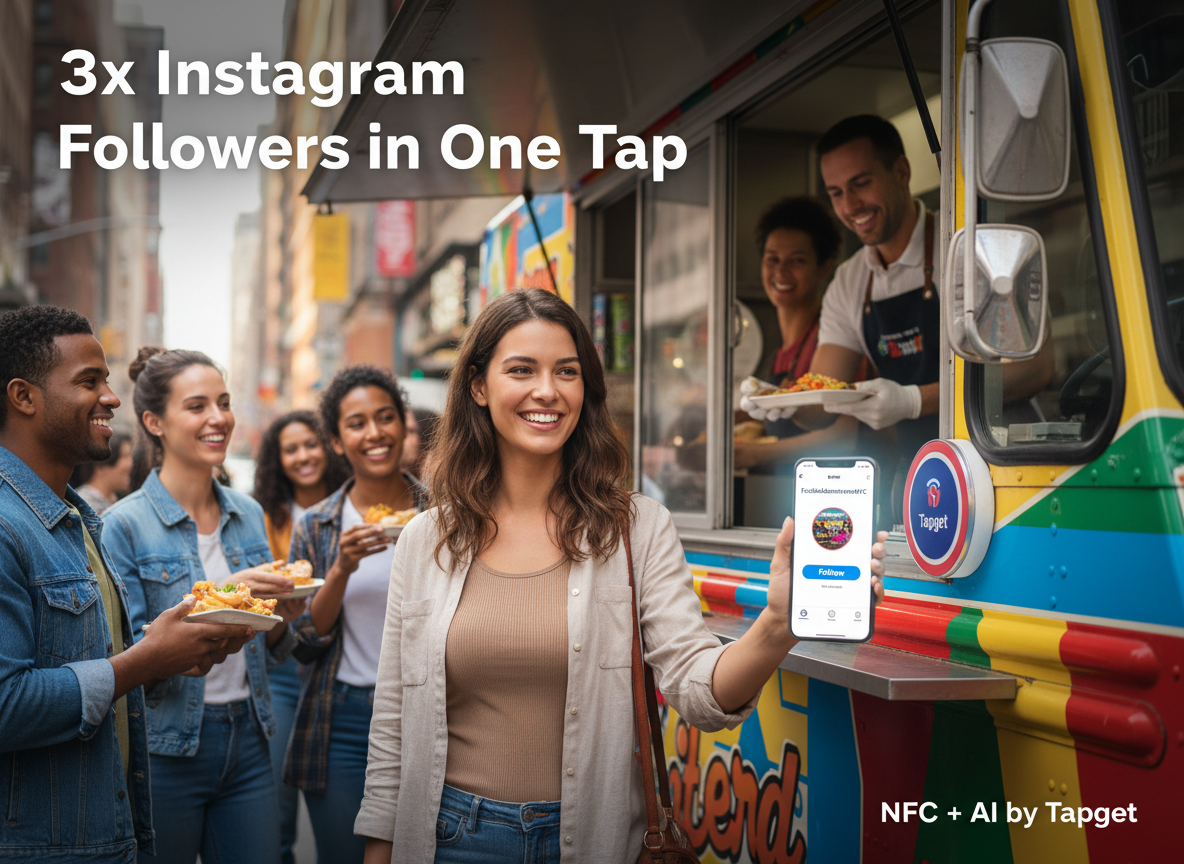 3x Follower Growth for Food Trucks: How Tapget’s NFC + AI Instagram Funnel Delivers Fast Results