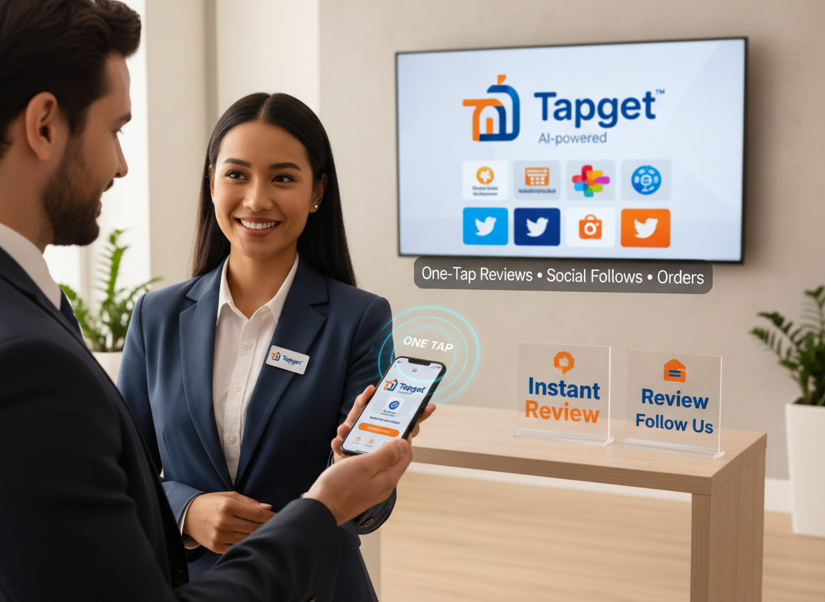 **Boost Reviews & Orders: Tapget NFC + AI for Insurance Agencies**