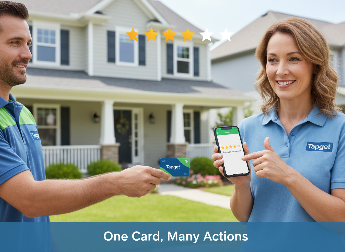 Boost Pest Control Reviews & Orders with One Card: Tapget’s NFC + AI Solution