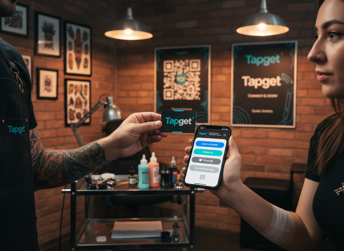 Loyalty Program Boost & Event Notifications for Tattoo Studios: Tapget’s One-Tap NFC+AI Advantage