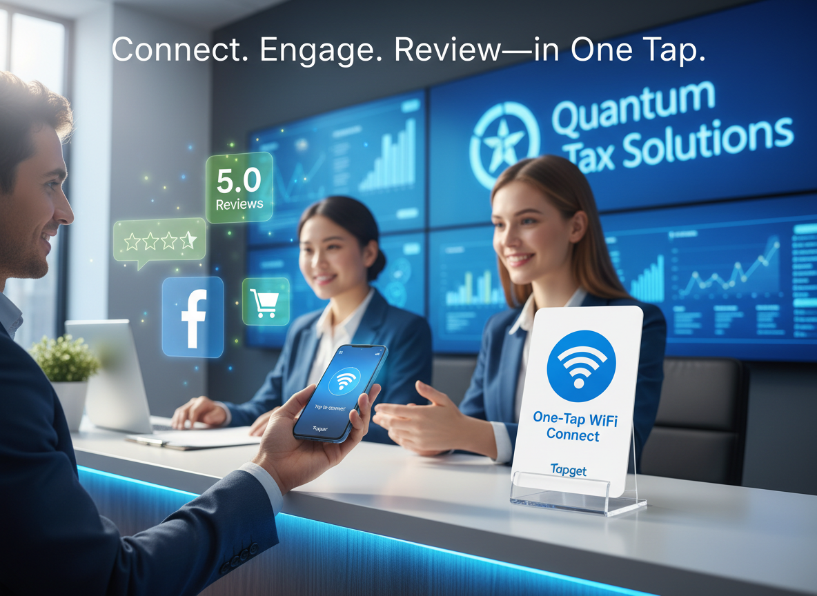 One-Tap WiFi & Printable NFC: Tapget for Tax Consultancy Agencies